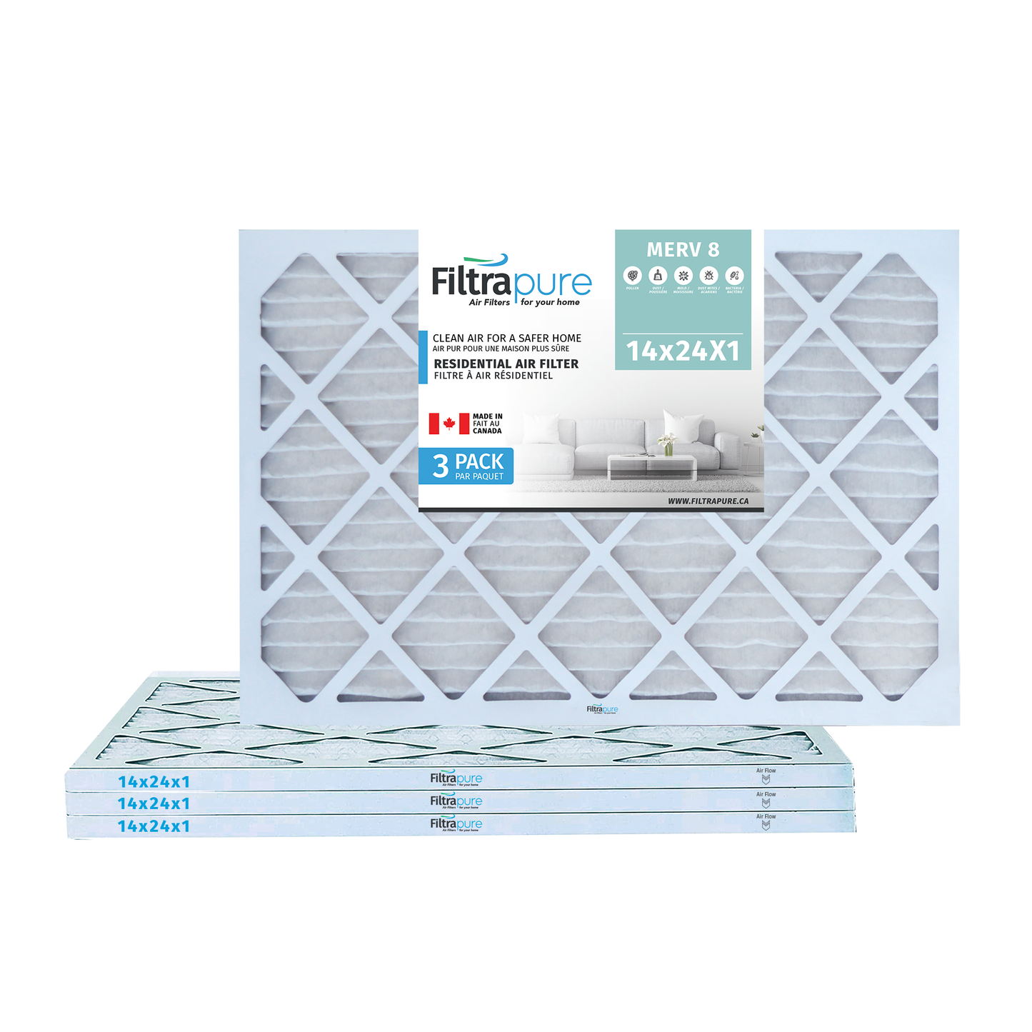 14X24x1 Air Filter - AC Furnace Filter